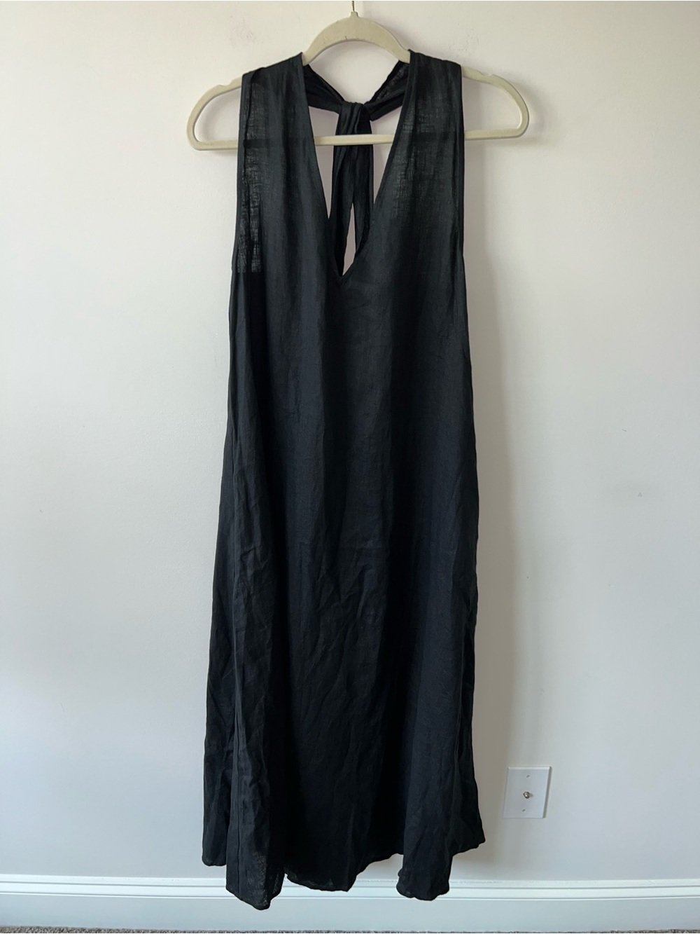 BANANA REPUBLIC LINEN HALTER MAXI DRESS - Picture 3 of 12